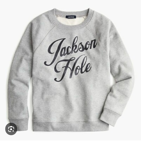 NWT J. Crew Gray Jackson Hole Sweatshirt - Picture 3 of 4